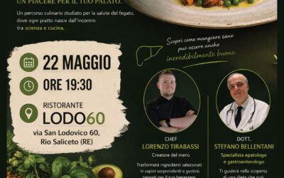 Nuovo programma “Dai Gusto al Cibo Giusto (Right Food – Great Taste)” al via con la Cena per un Fegato Sano questo maggio